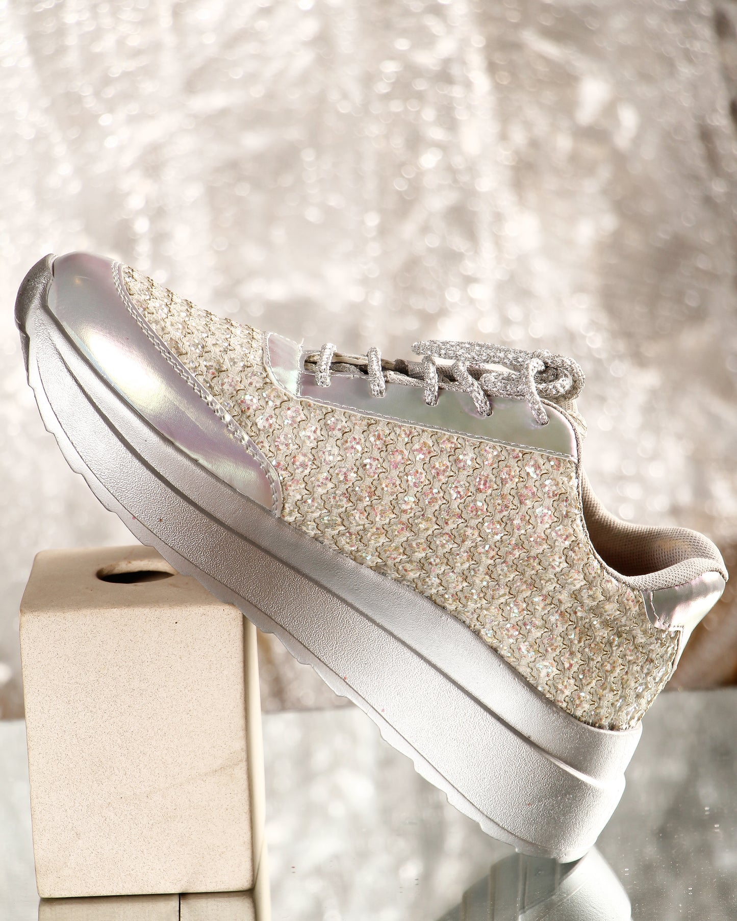 Silver Spark Sneakers