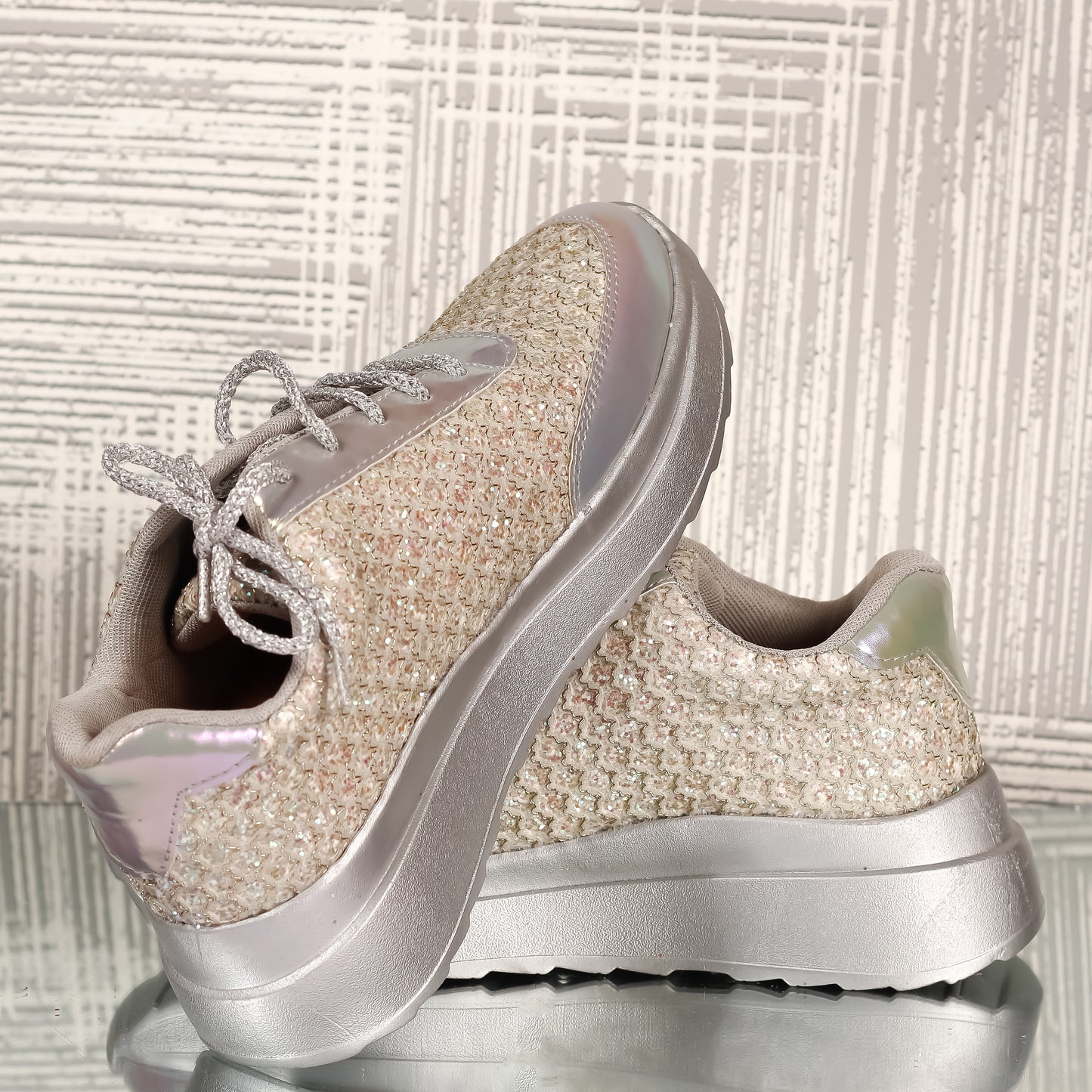 Silver Spark Sneakers