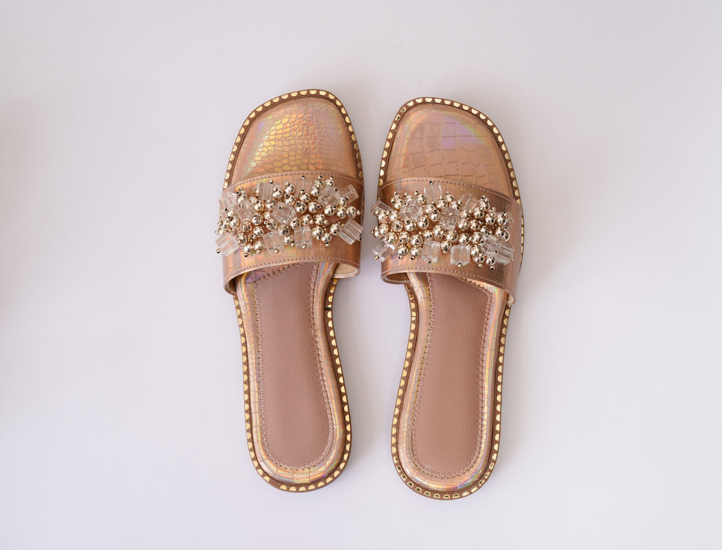 Oasis Rosegold Flats