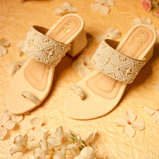 Gulzar Gold Kohlapuri Heels