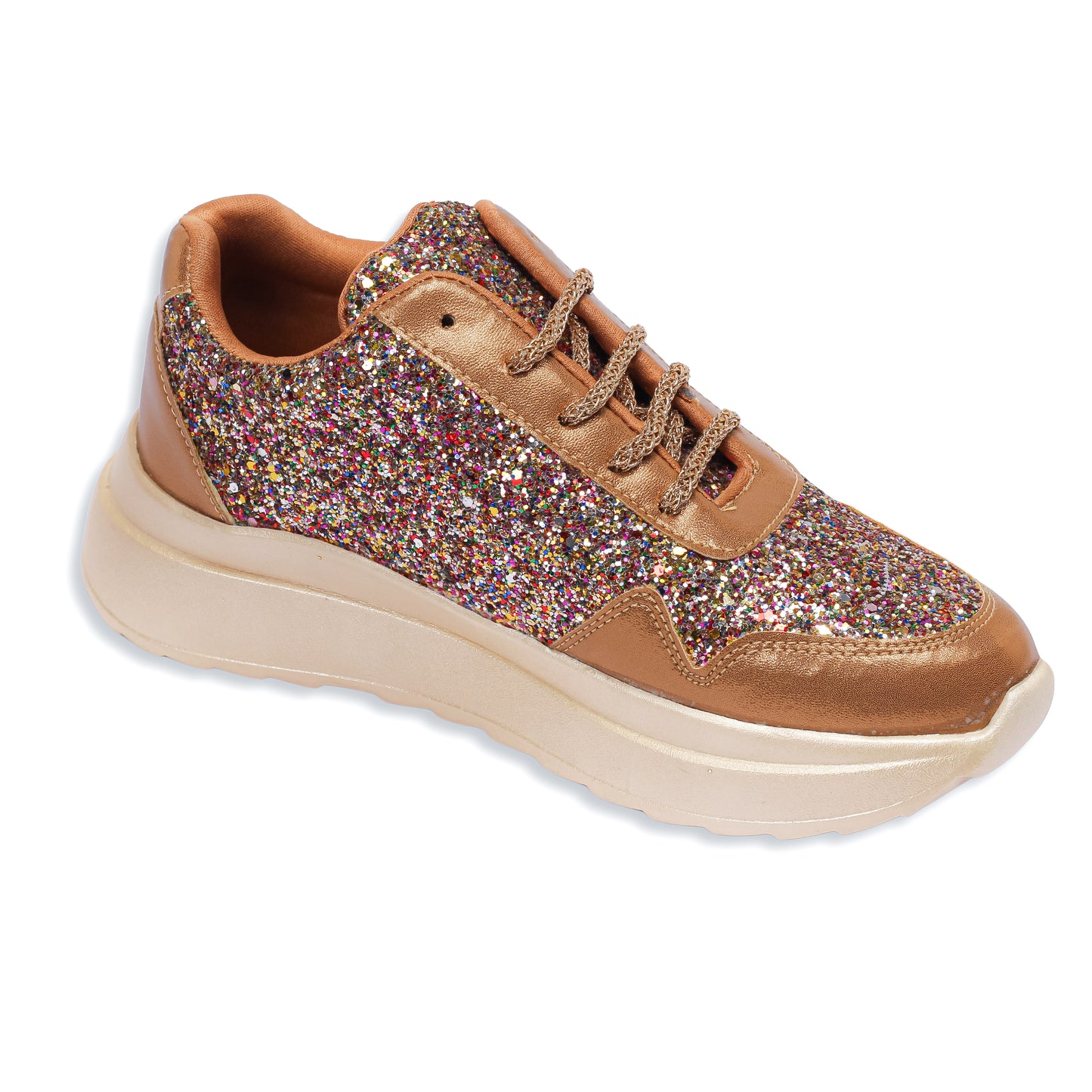 Sparkling Copper Sneakers