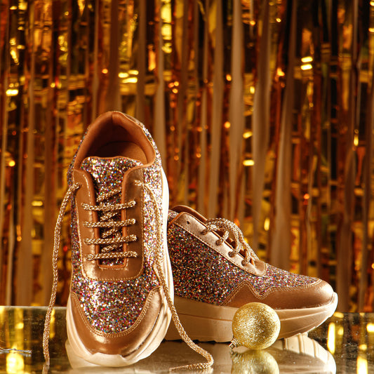 Sparkling Copper Sneakers