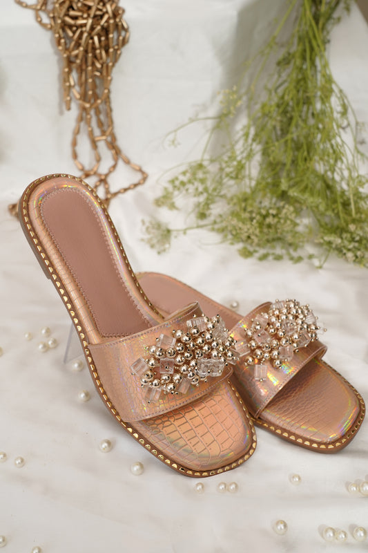 Oasis Rosegold Flats