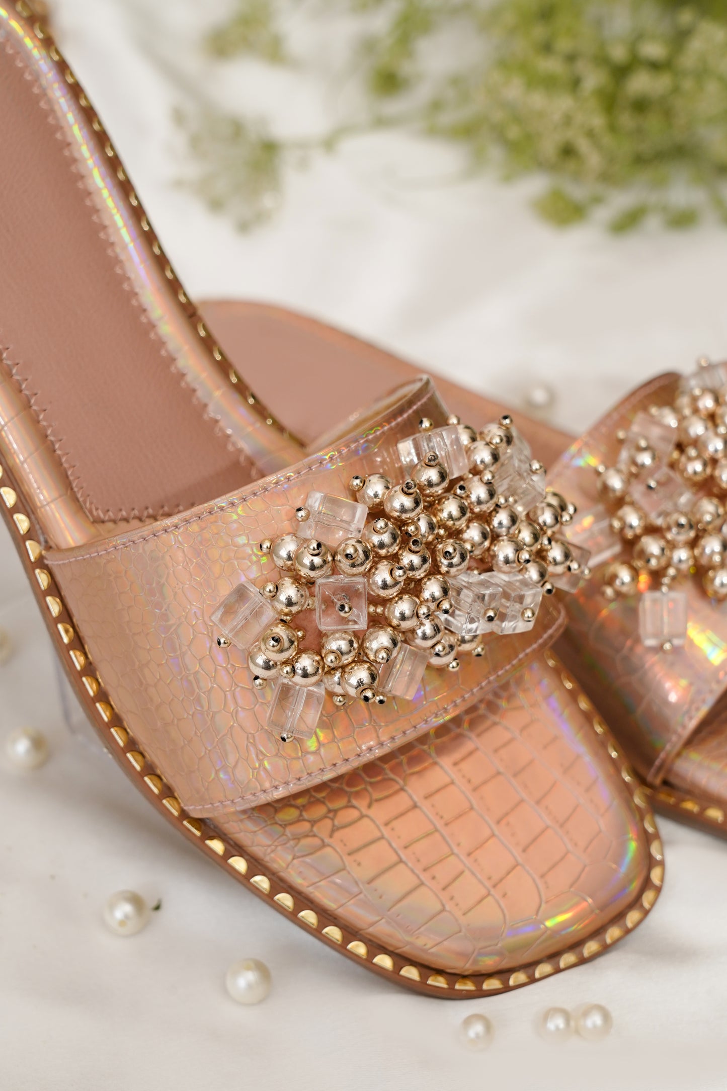 Oasis Rosegold Flats