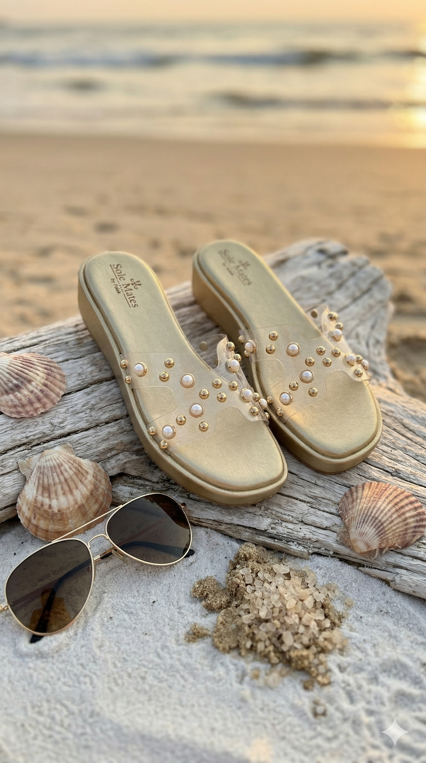 Gold Mist clear strap