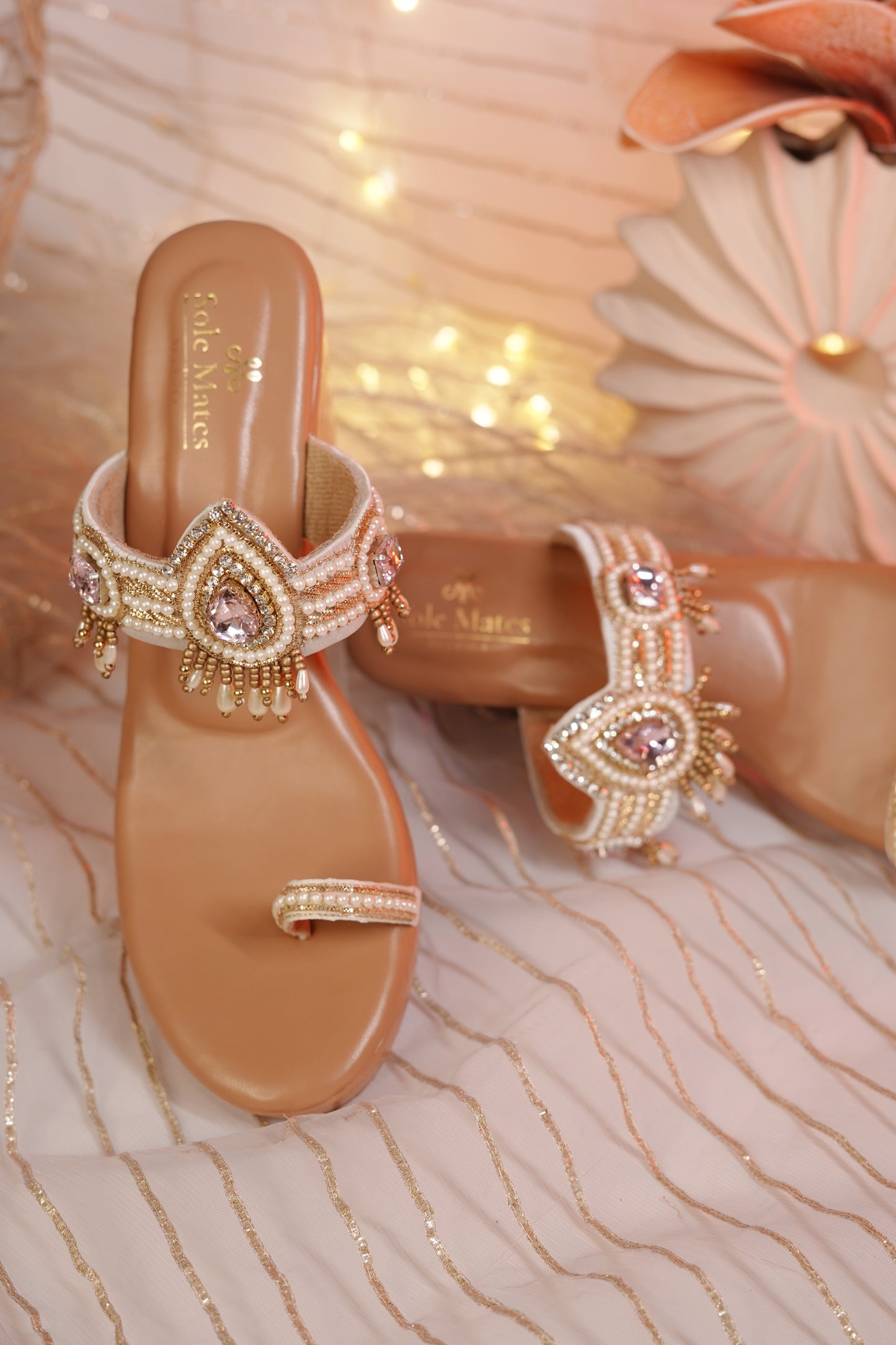 Gulabri KOhla Heels