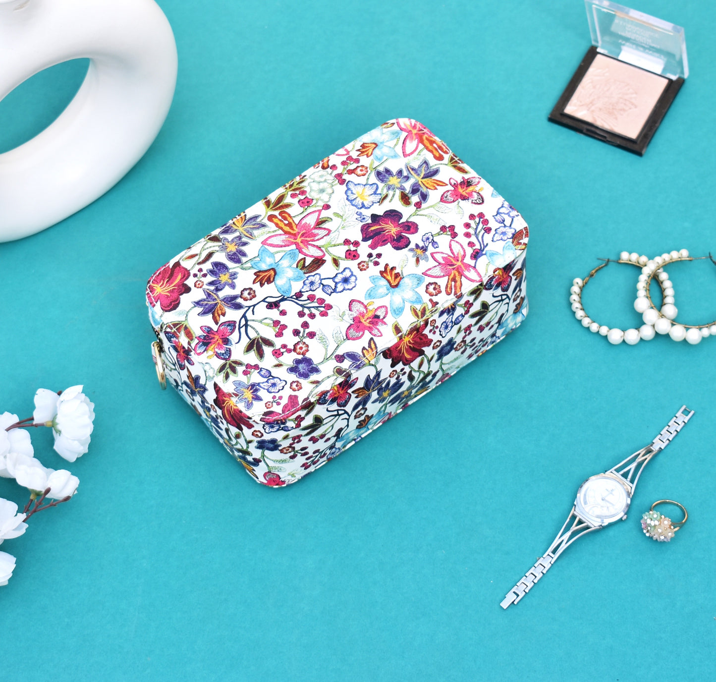 Sky White Cross body Bag Solematesbypalak